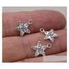 Charms 300st/Lot Ancient Sier Alloy Just For You Star Charms Pendants Diy Jewelry Making Fynd 1m smycken smycken Fynd komponerar DH6U1