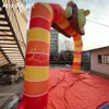 Air Turkey Arch Aufblasbarer Thanksgiving-Bogen, vollständig bedruckte Weihnachtsdekoration, Eingangstorbogen mit kostenlosem Ventilator für Außenwerbung oder Verkaufsförderung