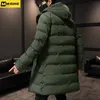 Parkas d'hiver pour hommes, vestes et manteaux pour hommes, col à capuche, longs, plus épais et chauds, vêtements d'extérieur décontractés, Slim Fit, 231017