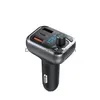 T68 CAR MP3 Player Bluetooth-kompatibla Hands-FM-sändare Fast Charging Plug-In Plug-In Card/U Disk Drop Delivery