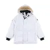 Mens Down Canadian Goose Jacket Winter Puffer Big Fur Hoody Apparel Fourrure Letters Printed Outwears Designer 922