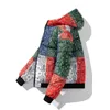 Parkas pour hommes Streetwear chaud hommes fleur de cajou imprimé Patchwork veste d'hiver hommes Harajuku Hip Hop ample épais à capuche Parka 231017