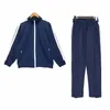 Herrkvinnor Tracksuits Sweatshirts kostymer Designer Sportkläder Jogging Sportsuits Casual Long Sleeped 2 PCS Set Sportspants Street Clothing Zip Jacket Sportwear