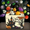 Halloween Toys 24Pcs/box Halloween Kawaii Mochi Squishy Toy Cartoon Pumpkin Ghost Soft Squeeze Stress Reliever Toys Happy Halloween Kids Gifts 231016