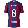 23 24 Camisetas de Soccer Jerseys Pedri Lewandowski Gavi S 2023 2024 FC Balde Ferran Raphinha Dest Camisa de futebol Men Kit Kit Kids 326