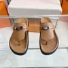 Top quality Classic buckle Suede leather flip-flops for women men slipper slide sandal womens Luxury designer sandals man Beach Flat shoes Large size 35-45