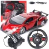 Diecast Model 4 Channels RC Car مع LED Light 2 4G Radio Radio Control Sports High Speed ​​Drift Boys Toys for Children 30m 231017