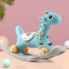 Rocking Chairs Doki Toy Baby Ride On Toys Unicorn Rocking Horse Baby Rocking Chair Multi-functional Baby Play Toys Baby Walker Indoor Fashion 231017
