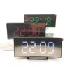 Skrivbordsklockor LED Digital Alarm Clock skärm krökt spegel bordsklocka elektronisk skrivbord snooze funktion väckarklocka sovrum hem dekor 231017