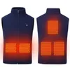 Hommes vestes hommes USB veste polaire chauffée hiver chaud chauffage rembourré Thermostat intelligent couleur Pure vêtements 231016