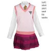 Game dangan ronpa danganronpa v doden harmonie kaede akamatsu cosplay kostuum pruik anime school jk uniform Halloween pak