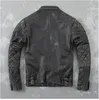 Couro sintético masculino. Jaqueta de couro estilo marca Rider masculina casaco de couro genuíno. Plus size roupas de couro fino Casaco para motociclos 231016