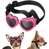 Hondenkleding Leuke liefde Pet Zonnebril verstelbare puppy winddichte bril knappe zon mode -accessoires