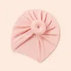 Bebê recém-nascido donut chapéus elástico menino meninas boné indiano infantil topknot turbante crianças sólida criança bonito acessórios de cabelo chapéus