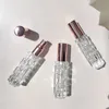 10ml 15ml frasco de perfume de vidro transparente tubo de spray transparente frascos de teste de amostra de viagem recarregáveis