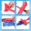 Sports Toys Airplane Toy One Click Ejection Model Foam with 1 Pack Large Throwing Plane Flying for Kids Boys Gift 231017