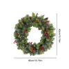 Couronne de fleurs décoratives de l'avent de noël, éclairage multifonctionnel sur le thème du Festival d'art de vacances, accessoires de décoration multifonctionnels pour fête et année