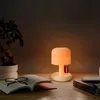 Decorative Objects Figurines Creative Mushroom Style Led Night Light Nordic Mini Desktop Coffee Bar Home Living Room Decoration Modern Minimalist Table 231017