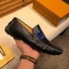 40 Style L Cowhide Shoe Luxury Mężczyzn Designer Oryginalna skórzana sznurka Czarno Żółte Miękkie męskie buty