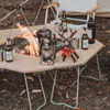 Camp Furniture Outdoor Solid Wooden Surround Table Aluminium Barbecue Campfire Camping Foldable Multifunctional Splicing