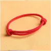 Charm Armbänder 30 Teile/los Trendy Thread Glück Armband Herren Frauen Einstellbare Rote Armbänder Für Liebhaber Paar Minimalistischen Yoga Medit Dhxir