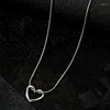 Pendant Necklaces Vienkim Fashion Heart Necklace For Girls Women Korean Trend Long Sweater Neck Chain Cute Chokers Jewelry