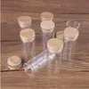 24 pieces 30ml 30*70mm Test Tubes with Bamboo Caps Glass Jars Vials Wishing Bolttes Wish Bottle for Wedding Crafts Giftgood qty Fhfcd