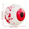 2pcs Halloween Inflatable Eyeball LED Light For Indoor Outdoor Home Party Halloween Decor, Flashing Light Halloween Party Decorations, Battery Powered (Without Plug)