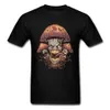 T-shirts pour hommes Satan Evil Mushroom Image T-shirt pur coton Slim Fit Fitness Tops Chemises drôle T-shirt à la mode été Ca271n