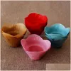 Cupcake Baking Liners Cases Lotus Shaped Muffin Wrappers Molds Stand Oil Release Paper Sleeves 5Cm Pastry Tools Birthday Party Drop Dhgvt