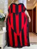 Abbigliamento etnico 2023 Abiti estivi a maniche corte da donna africana con grande sciarpa Stampa floreale allentata Boubou Maxi Islam Abito da donna Abaya