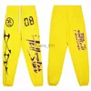 Pantaloni da uomo pantaloni firmati pantaloni tecnici in pile pantaloni da uomo Hellstar Giallo nero verde Street hip hop abbigliamento sportivo casual per uomo e donna x1017