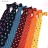 Neck Ties Aniaml Print Ties For Men Wome Printted Classic Tie Casaual Mens Ties Cartoon Tie Fashion 9 CM Width Necktie For Wedding PartyL231017