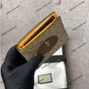 Üst düzey cüzdan tasarımcı çantası Gucs Erkek ve Kadınlar Gerçek Deri Para Klip Kart Çantası CCIS Lüks Basılı Mektup Para Çanta Moda