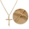 Hänghalsband F19D vintage halsbandskedja Crucifix Charm ClaVicle