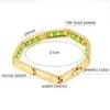 Bracelet CARLIDANA arrivée bijoux en acier inoxydable couleur vert et jaune Bracelet Orula mélange de perles unisexe pour femmes 231016