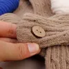Sciarpe Donne coreane Ragazze Bottoni Sciarpa incrociata lavorata a maglia Autunno Inverno Tinta unita Morbido caldo Versatile Protezione del collo Regali per signora