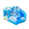 Toddler Bouncer Jumper House met schuifopnieuwsprongbare springen voor feest- en vakantiewolken Kids Playhouse Bouncy Castle Outdoor Sport Play Children Park Toys