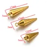 Charms 10 Stück Edelstahl vergoldete Kegelanhänger für DIY Ohrringe Halskette Handwerk Teile Schmuckherstellung Lieferungen Großhandel