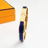 Bracelet de créateur classique Bracelet en acier marque de luxe Bracelet en or 18 carats Bracelet pour femme Bracelet à bande large de 8MM avec cadeau Bag274B