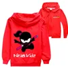 Jackor Ninja Kidz Children's Fashion Kids Zipper Coat Print Tops Child Clothes Boys och flickor Långärmad jacka T-shirtkläder