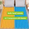 Electric Blanket Flannel Electric Blanket Bed Double 220V 1.8x1.2m Heating Blankets Thermal Electric Blanket 9 Level Temperature Smart Remote 231016