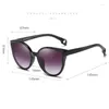 Sunglasses YOOSKE Cat Eye Women's Fashion UV Resistant Sexy Tortoiseshell Female Designer Gradient Sun Glasses