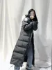 Kadınlar aşağı ceket geyik mafsal parka ultra uzun diz üstü ceket kalın sıcak kış ceketleri kadın palto