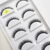 Falska ögonfransar 38 Style 5 Par Eyelash Natural 3D Mink Makeup Fake Eye Lashes Faux Cils Make Up Beauty Tools Wholesale 231017