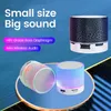 Portable Speakers Bluetooth Speaker Mini Wireless Loudspeaker Crack LED TF Card USB Subwoofer MP3 Music Sound Column for PC Mobile Phone 231017