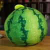 Plyschkuddar kuddar 30-60 cm kawaii vattenmelon plysch leksaker simulering grön fylld frukt kudde söt mjuk docka soff kudde gåvor för baby ruminredning 231016