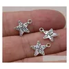 Charms 300st/Lot Ancient Sier Alloy Just For You Star Charms Pendants Diy Jewelry Making Fynd 1m smycken smycken Fynd komponerar DH6U1