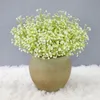 Bouquet de fleurs artificielles Gypsophila blanches décoratives, en plastique pour la maison, décoration de fête de mariage, DIY