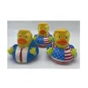 Creativo bandiera in PVC Trump Duck favore di partito bagno galleggiante acqua giocattolo forniture per feste giocattoli divertenti regalo